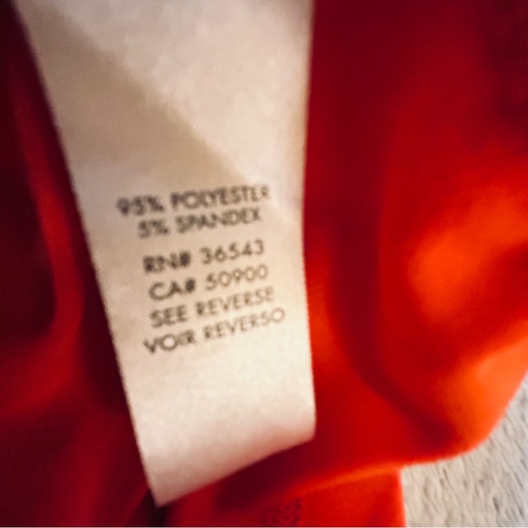 Calvin Klein orange tangerine side ruched tank top Size M - Picture 5 of 8